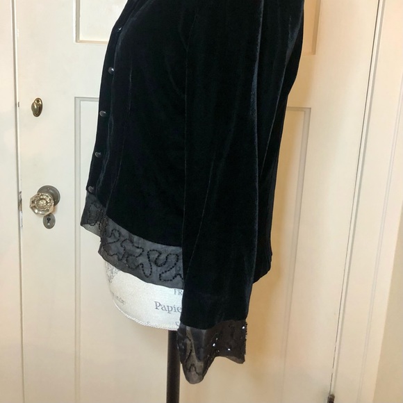 Anne Carson velvet jacket 8P - Picture 3 of 6